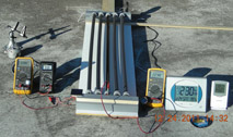 Comparing a small, flat CIGS PV module to a PV tube